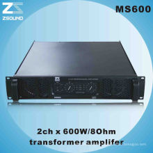 Amplificador de audio PRO amplificador de 600 vatios (MS600)